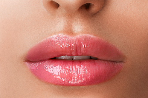 Schöne, sinnliche Lippen